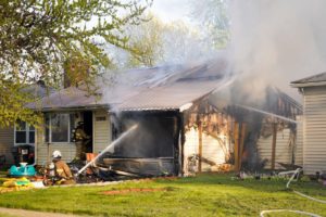 Fire caused extensive damage to this home in the 1100 block of 4th Avenue East on Sunday evening.