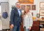 Lt. Governor Adam Gregg stopped by Jennifer Maxwell's store 'Salvaged Design' this past week as part of his 99-county tour.