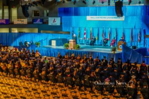 Lori Thomas, who is the Heart of America Conference Commissioner spoke at the 2021 William Penn graduation ceremony on Saturday.