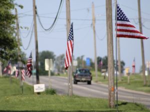 American Flags line West Main in Fremont during the Memorial Day weekend. (submitted photo)