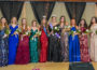The Queen and her Court at the Southern Iowa Fair & Exposition Monday night. Trisha Van Donselaar was crowd as Queen for 2021.