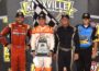 Photo: Friday's Podium at the 31st Annual My Place Hotels 360 Knoxville Nationals Presented by Great Southern Bank Carson McCarl (2nd), Gio Scelzi (1st), Skylar Prochaska (3rd) (Paul Arch Photo)
