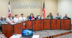 Oskaloosa School Board on October 12th, 2021.