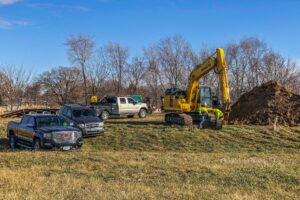 Construction for the new communication system is ongoing at this site between Oskaloosa and Beacon.