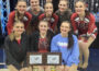 Photo courtesy of Carrie Kline North Mahaska participated at the Iowa State Dance Championships on Dec. 2. The team placed second in novelty, fourth in jazz and received a Division I rating in pom routine. Team members are front row (l-r): Lexi VanUtrecht, Morgan Hudson, and Gracee Chandler. Middle row: Lily Hartwig, Ava Pickard, Ally Livezey, Natalie LaRue, and Dani Miller. Back: Breckyn Schilling.