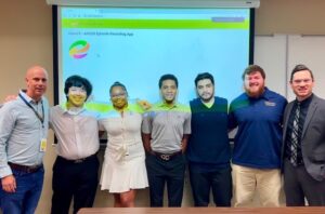 Pictured: Rob Hammann, Kaung Htet Thar, Carl’Asia Spikes, Chimezie Okeke, Anibal Gonzalez, Jace Lukefahr, and Dr. Stephen Henderson