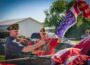 Veterans destroy flags in a ceremony this past week at the VFW in Oskaloosa.