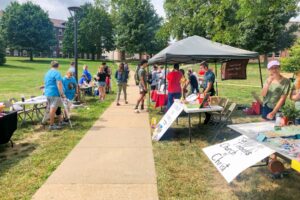 A church fair this past week on the campus of William Penn University helped connect the students with area churches.