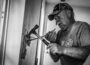 New Sharon fire captain Steve Gerard works on a home in North Ft. Meyers Florida this week.
