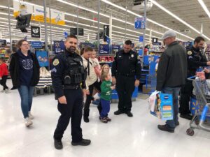 Oskaloosa Police Officers were among the first responders who helped make Christmas a little bit brighter for some area kids.