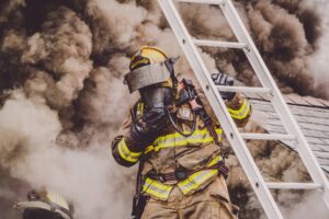 Oskaloosa Firefighters battled a house fire in the 1200 block of High Avenue West on Saturday.