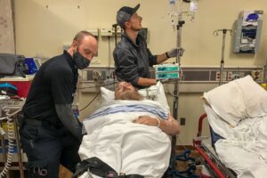 Paramedics with Ken Allsup at Mahaska Health.