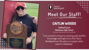 Oskaloosa's new head softball coach Caitlin Woods.
