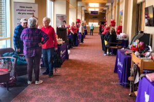 Dozens of people took advantage of cholesterol checks and more provided by Mahaska Health on Saturday.