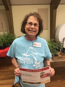 The Mahaska County Master Gardeners recently elevated intern Lisa Vohoska to certification as a Iowa Master Gardener.