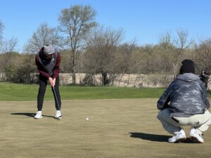 Oskaloosa Indians Boys Golf at Riverside. (photo submitted)