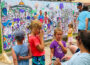 There were many activities for almost everyone at Art on the Square Saturday, including a coloring wall that allowed young artists a chance to express themselves.