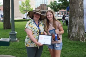 Ava Westercamp, of Beacon, won 1st place at the 2023 Art on the Square for Emerging Artist.