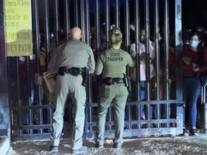 Gov. Kim Reynolds has again deployed national guard troops and law enforcement personnel to the southern border. Iowa State Patrol officers were sent to the U.S.-Mexico border in June 2021. (Photo courtesy of the Department of Public Safety)