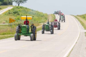 Mahaska Health held their annual tractor ride at the end of June. The ride consisted of several miles and stops at local nursing homes along the way.