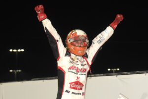Brian Brown is stoked after his 360 Nationals win Saturday (Paul Arch Photo)