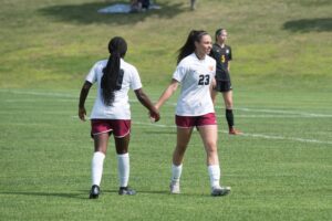 The Indian Hills Women's Soccer team drew a 1-1 tie with No. 19 Illinois Central to open the team's 2023 season on Saturday at the IHCC Classic.