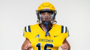 The Statesmen football team made just enough plays to come away victorious in its season opener, dropping Heart of America Athletic Conference newcomer Missouri Baptist in a league crossover game 6-2 Saturday.