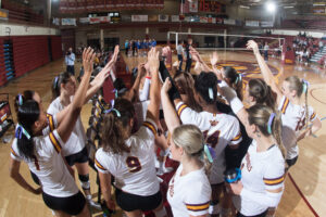 No. 14 Indian Hills Volleyball rolled to a 3-0 sweep of Hawkeye Community College on Monday night at the Hellyer Center to extend the team's season-long win streak to nine matches on the year. The Warriors improve to 17-6 overall this season with the team's 13th sweep of 2023.