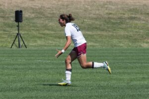 The Indian Hills Women's Soccer team erupted with four unanswered goals to upend visiting Iowa Lakes Community College on Saturday afternoon. The Warriors improve to 4-1-2 on the year.