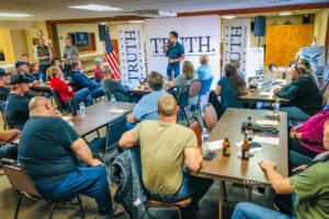Vivek Ramaswamy, a prospective candidate for the presidency of the United States, shared his vision for the future of American politics at the VFW Post in Oskaloosa on Saturday.