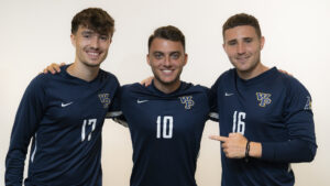 OSKALOOSA, IOWA - August 11: The 2023 William Penn Men’s Soccer Team poses for staged photos during the 2023 WPU Men’s Soccer Media Day for William Penn University Athletics on August 11, 2023. (Photo by: Jordan Lester/WPU Athletics)