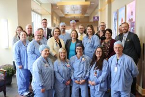 Attornery General Bird, Mahaska Health Leadership and Surgical Services Team, local government representatives and Goldfinch Health executives.
