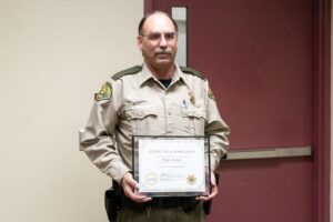 Mahaska County Sheriff's Reserves and Posse members that received a 20-year certificate of service.