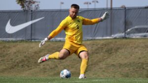 The Statesmen men's soccer team put up another clean sheet as it shut out rival Grand View 2-0 in Heart of America Athletic Conference action Tuesday.