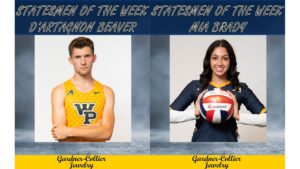 Men's cross country runner D'Artagnon Beaver (Jr., Rockford, Ill., Undecided) and women's volleyball player Mia Brady (So., Pontiac, Ill., Exercise Science) have been named the Statesmen of the Week for the week of October 16-22, presented by Gardner-Collier Jewelry.