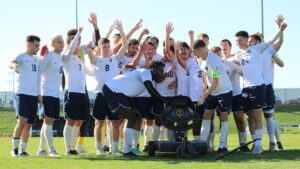 The Statesmen men's soccer team holds in the same spot as last week as the NAIA released its eighth top-25 poll Wednesday.
