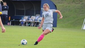 The Statesmen women's soccer team went toe-to-toe with its rival Tuesday, but could not come away with a road victory as it fell 2-0 to Grand View in Heart of America Athletic Conference action.