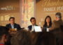 Florida Gov. Ron DeSantis, entrepreneur Vivek Ramaswamy and former U.N. Ambassador Nikki Haley spoke at the Family Leader Presidential Thanksgiving Forum in Des Moines Nov. 17, 2023, moderated by Family Leader President and CEO Bob Vander Plaats. (Photo by Robin Opsahl/Iowa Capital Dispatch)