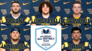 Five William Penn football players have been honored for strong 2023 seasons in and out of the classroom as they earned academic all-district honors from College Sports Communicators.