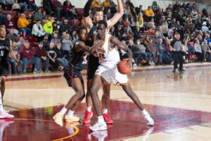Five different players went for double-figures to lead No. 11 Indian Hills Men's Basketball to a top-25 victory at the Hellyer Center Tuesday night after upending No. 24 Northern Oklahoma College – Tonkawa 88-82. The win moves the Warriors to 6-2 on the year.