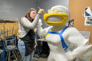 Oskaloosa High School Senior Chasity Richardson will be contributing her artistic talent to Think Iowa City’s (Iowa City/Coralville Area Convention & Visitors Bureau) Herky on Parade 2024.