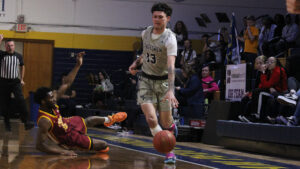 The William Penn men’s basketball team played arguably its best half of the season Monday against MidAmerica Nazarene, but then followed that up with arguably its worst half as it fell 108-72 in Heart of America Athletic Conference play.