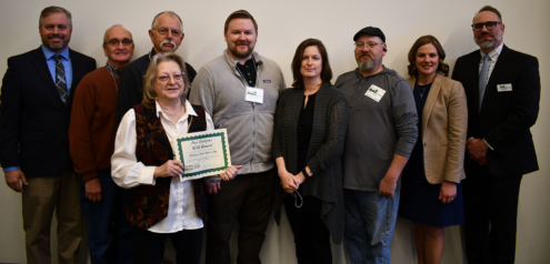 William Penn University was recently honored with the 2023 Tree Campus USA Award at the Annual Community Forestry Awards Luncheon in Ankeny. The award was presented by the Arbor Day Foundation and the Iowa Department of Natural Resources April 4th at the FFA Enrichment Center in Ankeny.