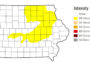 The remaining drought in Iowa recently improved to an “abnormally dry” classification. (Courtesy of National Drought Mitigation Center)