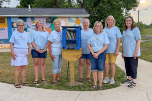 The International Altrusa Club of Oskaloosa held a dedication ceremony for a new Little Free Library on Tuesday, June 25, 2024, at 6:00 p.m. The event took place at the Edmundson Park Playground and was aimed at promoting literacy within the community.