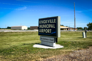 Knoxville Iowa Municipal Airport. (photo by Candace Flattery/Oskaloosa News)