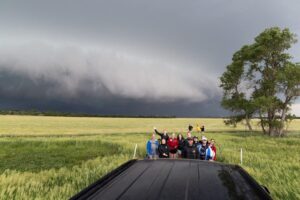  Iowa State University students and instructors chased storms across Tornado Alley as part of a course. (Photo courtesy of Iowa State University)