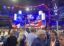 The view from the Iowa delegation seats at the Republican National Convention in Milwaukee. (Photo by Jennifer Shutt/States Newsroom)