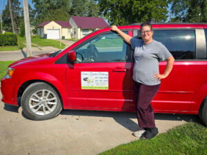 Sara Roach, of Sara's Quickie Delivery