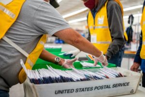 Early voting began in Iowa on Oct. 16, 2024, the first day county auditors are allowed to mail out absentee ballots. (Photo by Carl Payne for Colorado Newsline)